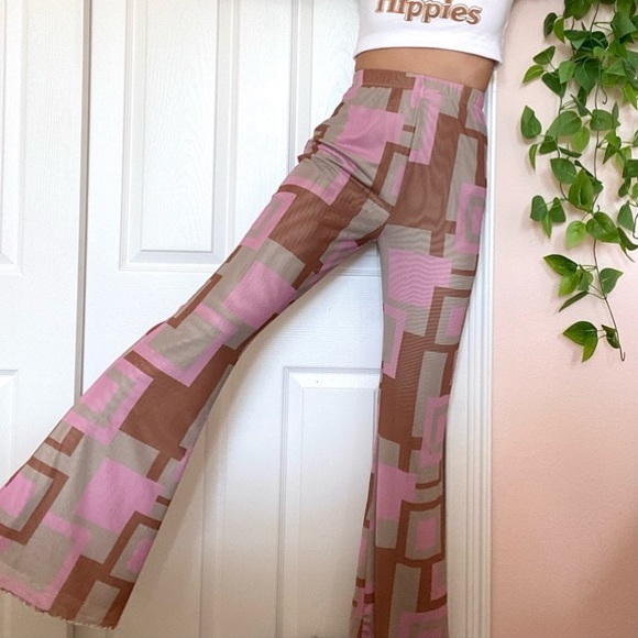 Printed Flare Pants